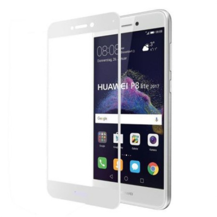 9H üvegfólia Huawei P8 Lite 2017-hez, fehér, BBL088