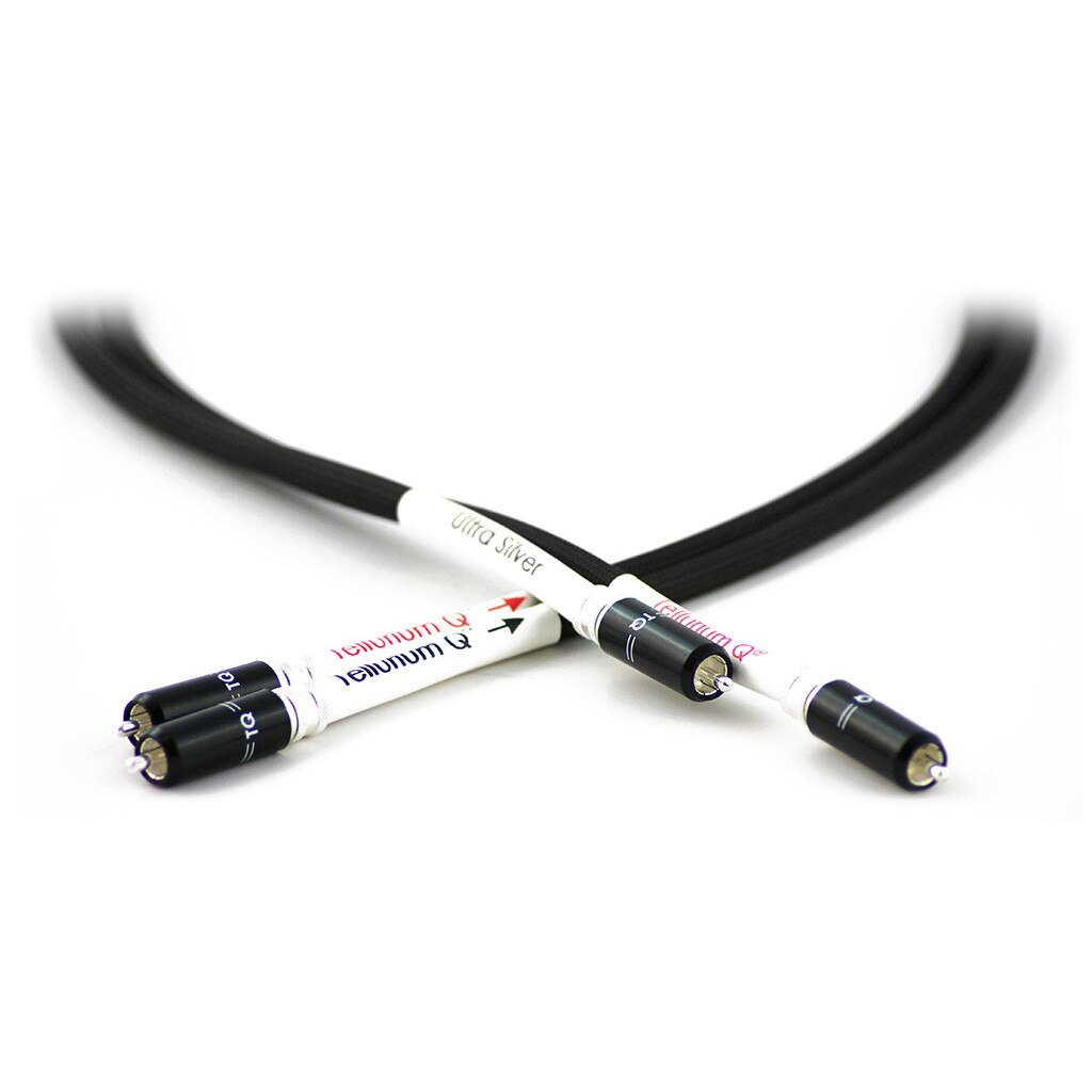 Cablu Interconect Stereo RCA Tellurium Q Ultra Silver, 1.0m