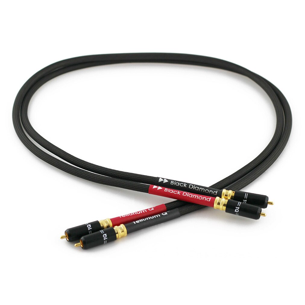 Cablu Interconect Stereo RCA Tellurium Q Black Diamond, 1.0m