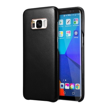 Husa slim, usoara din piele naturala de miel, tip back cover, Samsung Galaxy S8 Plus - Xoomz by iCarer Lamb, culoare Negru Husa slim, usoara din piele naturala de miel, tip back cover, Samsung Galaxy S8 Plus - Xoomz by iCarer Lamb, culoare Negru