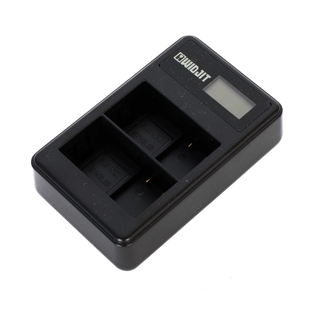 Incarcator dual Widjit, EN-EL15, pentru Aparatele Foto DSLR Nikon