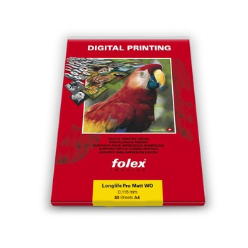 Hartie poliester rezistenta la rupere si umezeala Long-Life Pro Matt WO A4 115 microni Hartie poliester rezistenta la rupere si umezeala Long-Life Pro Matt WO A4 115 microni