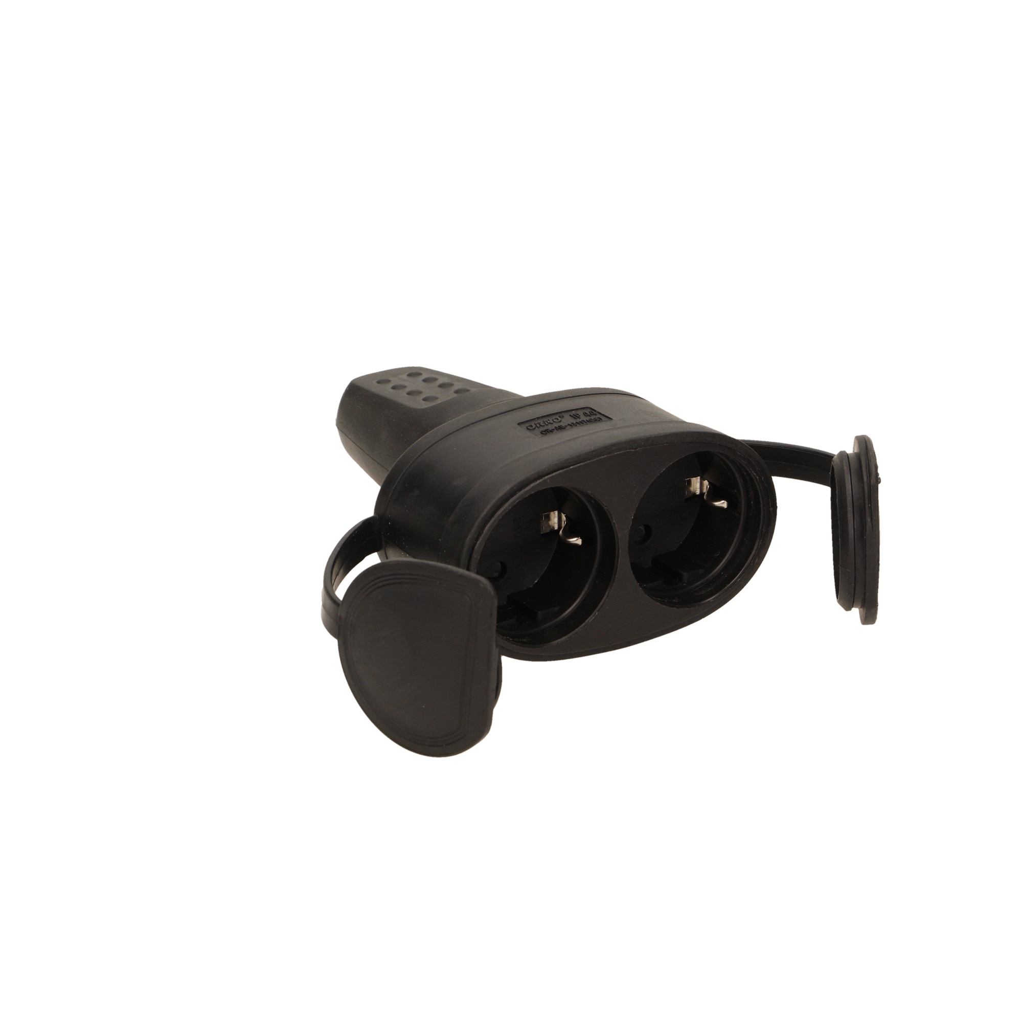 Cupla dubla de cauciuc, 2XSchucko, 2x250V AC/ 16A; IP 44