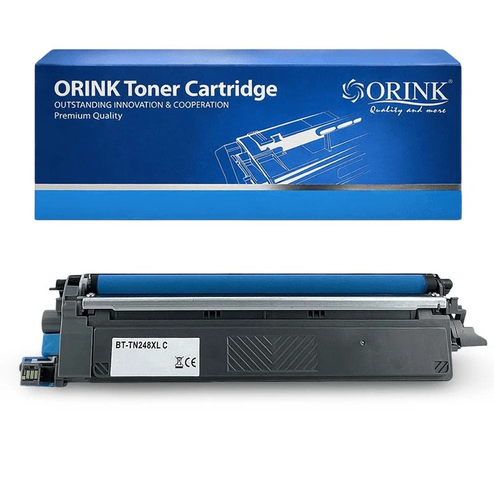 Toner Orink kompatibilis Brother TN-248XL (TN248XL) cián 2.300 oldal