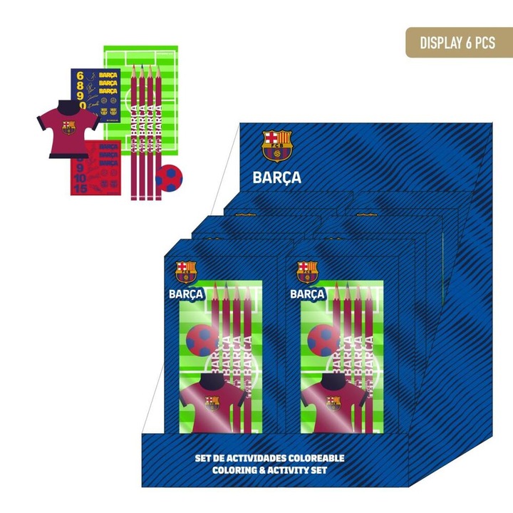 F.C. Barcelona Комплект канцеларски материали за оцветяване
