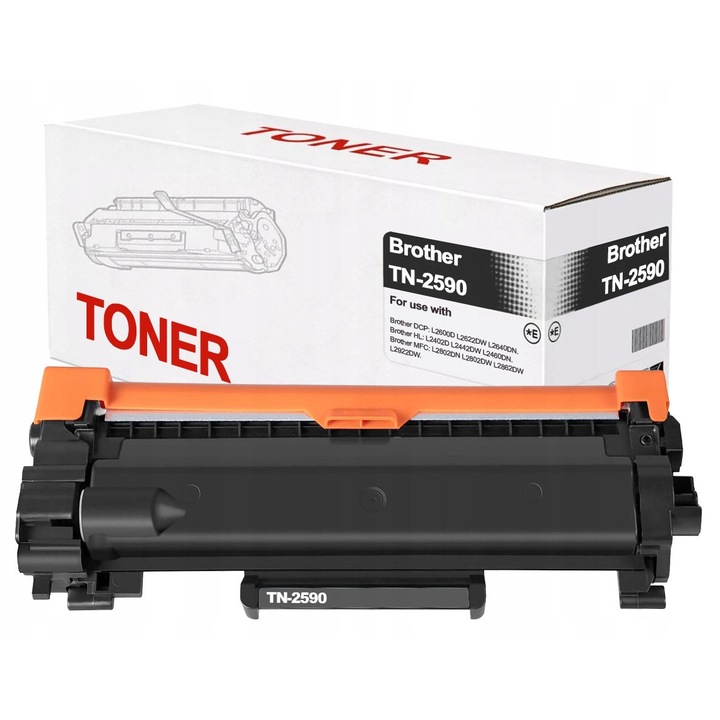 Toner Smart Print TN-2590 kompatibilis Brother (DCP-L2600D/L2622DW/L2640DN, HL-L2402D/L2442DW/L2460DN, MFC-L2802DN/L2802DW/L2862DW/L2922DW), 1200 oldal, fekete