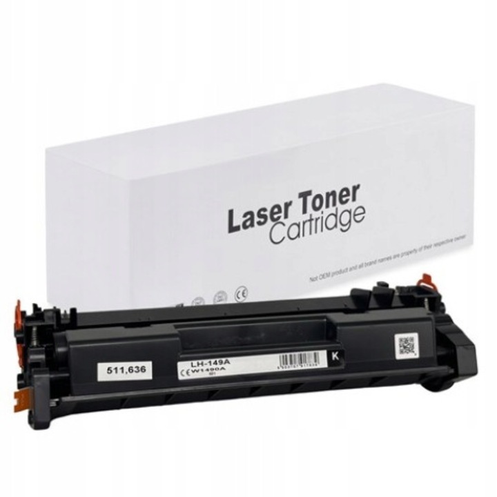 Toner Imagine M80EW015A59EK (W1490A), helyettesítő HP W1490A-hoz, chippel, akár 2900 oldal kapacitás, fekete
