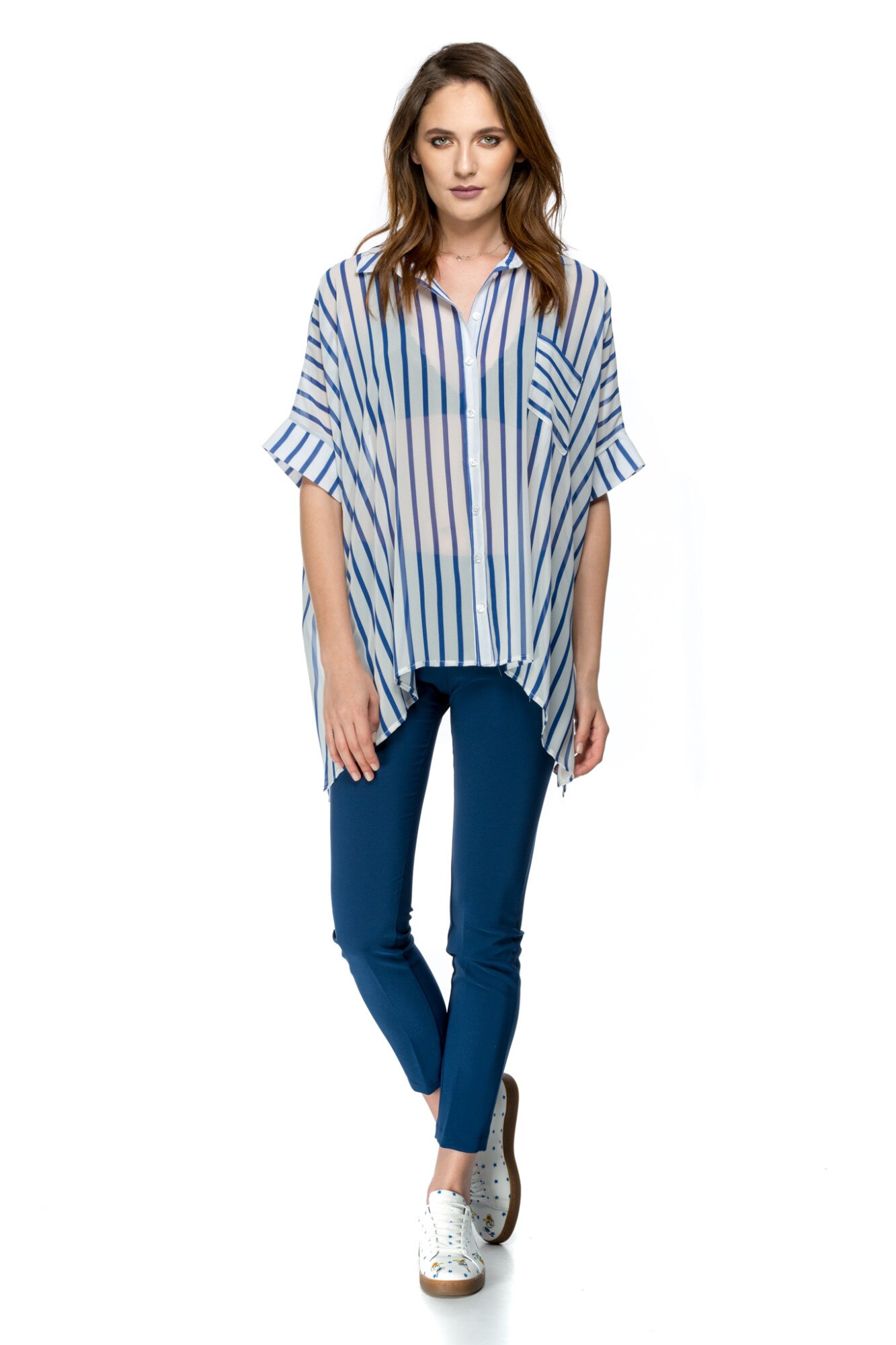 Pantaloni Liotti, Albastru, CuAnna S