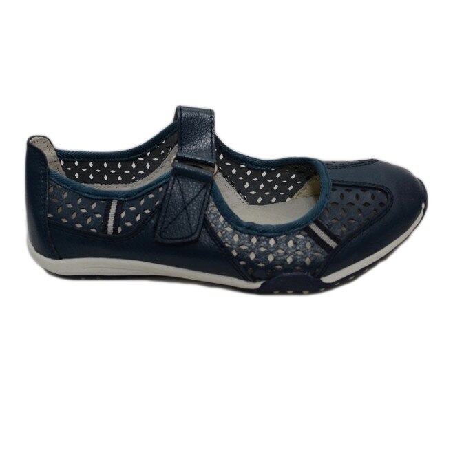 Balerini cu talpa joasa si bareta peste picior, D&J Exclusive, Bleumarin