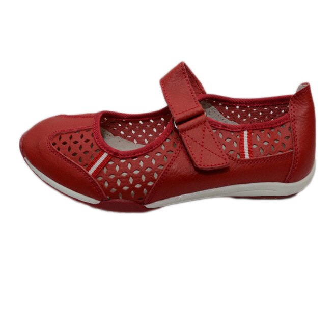 Balerini cu talpa joasa si bareta peste picior, D&J Exclusive, Rosu