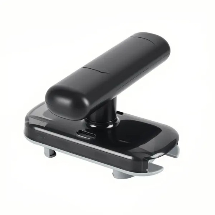 Deschizator universal pentru capace si borcane K0441-0730-QH774, mecanism rotativ cu dinti, maner ergonomic antiderapant, negru, pentru capace O 20–95 mm