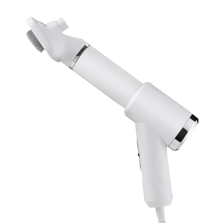 Uscator de blana pentru animale K0441-0729-QH697, 3-in-1 perie si pieptene cu masaj 135°, 3 trepte temperatura, curatare par detasabil, alb