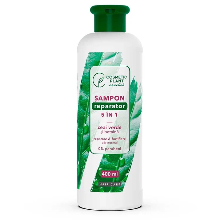 Sampon reparator 5 in 1 cu ceai verde si betaina 400ml cosmetic plant