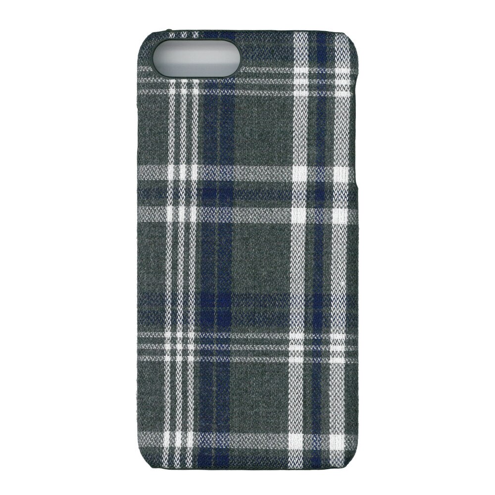 Husa de protectie spate cu invelis textil, Eurocell, pentru iPhone 7 Plus, carouri albastre