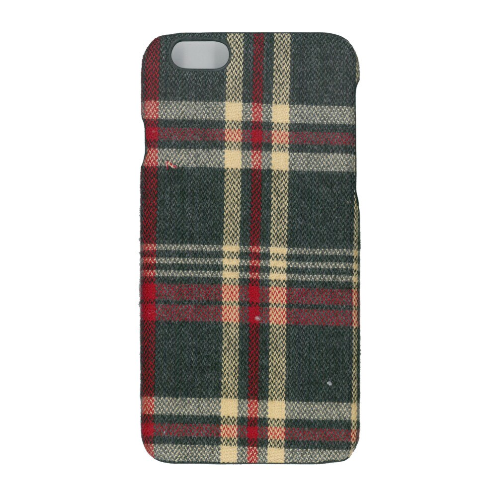 Husa de protectie spate cu invelis textil, Eurocell, pentru iPhone 6, carouri rosii