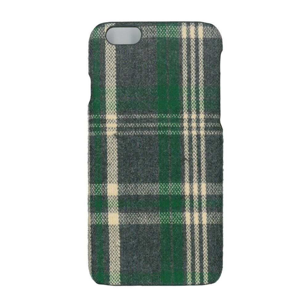 Husa de protectie spate cu invelis textil, Eurocell, pentru iPhone 6, carouri verzi