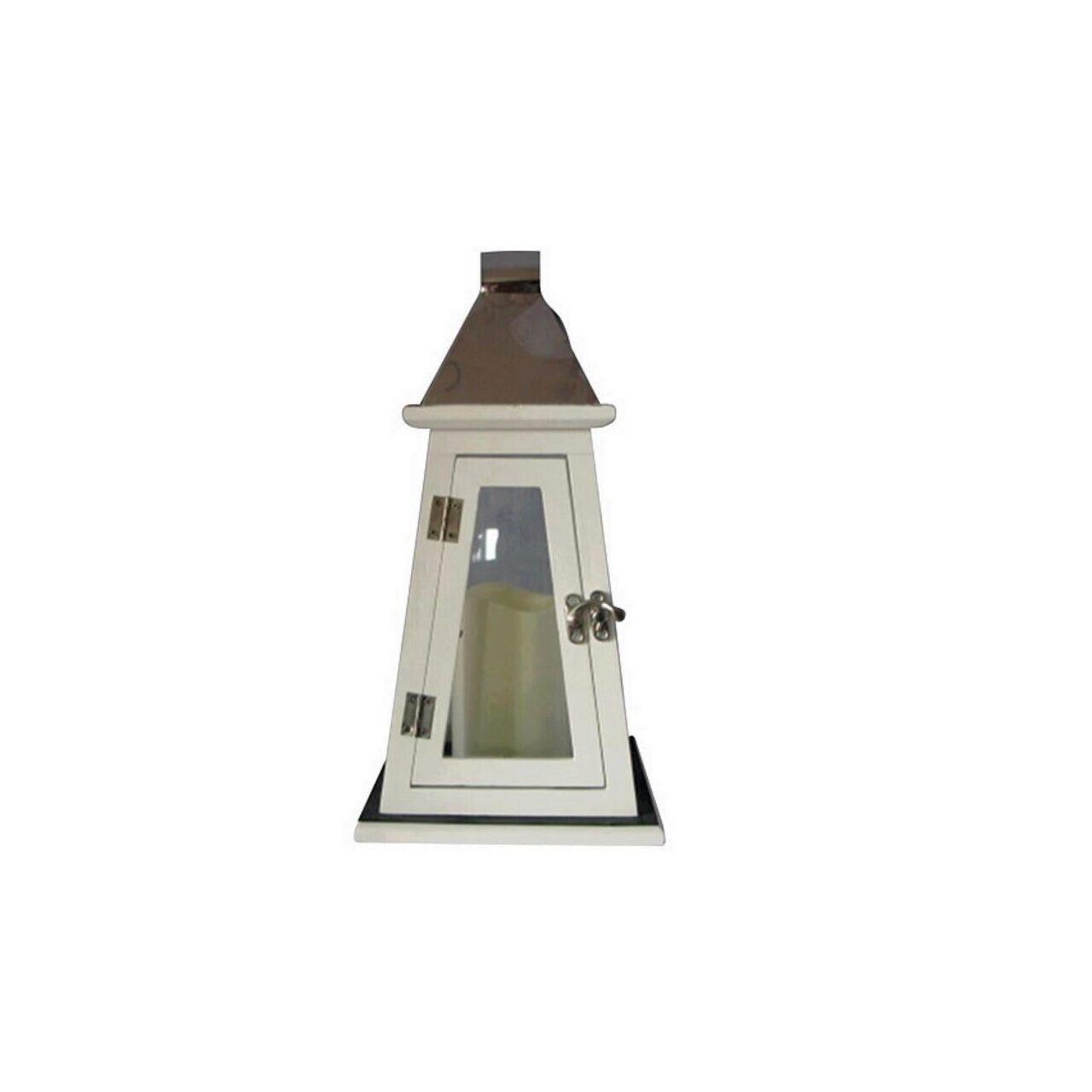 Lampa cu led pentru gradina, Strend Pro YT8823, lemn, alba, senzor lumina