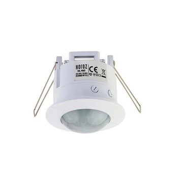 Senzor de miscare pentru tavan, Corsa HL485, alb, distanta detectie 8 m, IP 20 Senzor de miscare pentru tavan, Corsa HL485, alb, distanta detectie 8 m, IP 20