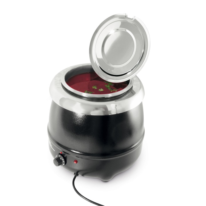 Fierbator Haier HKE5A 011, 2200W, temperatura 40-100C, filtru detasabil si refolosibil, negru