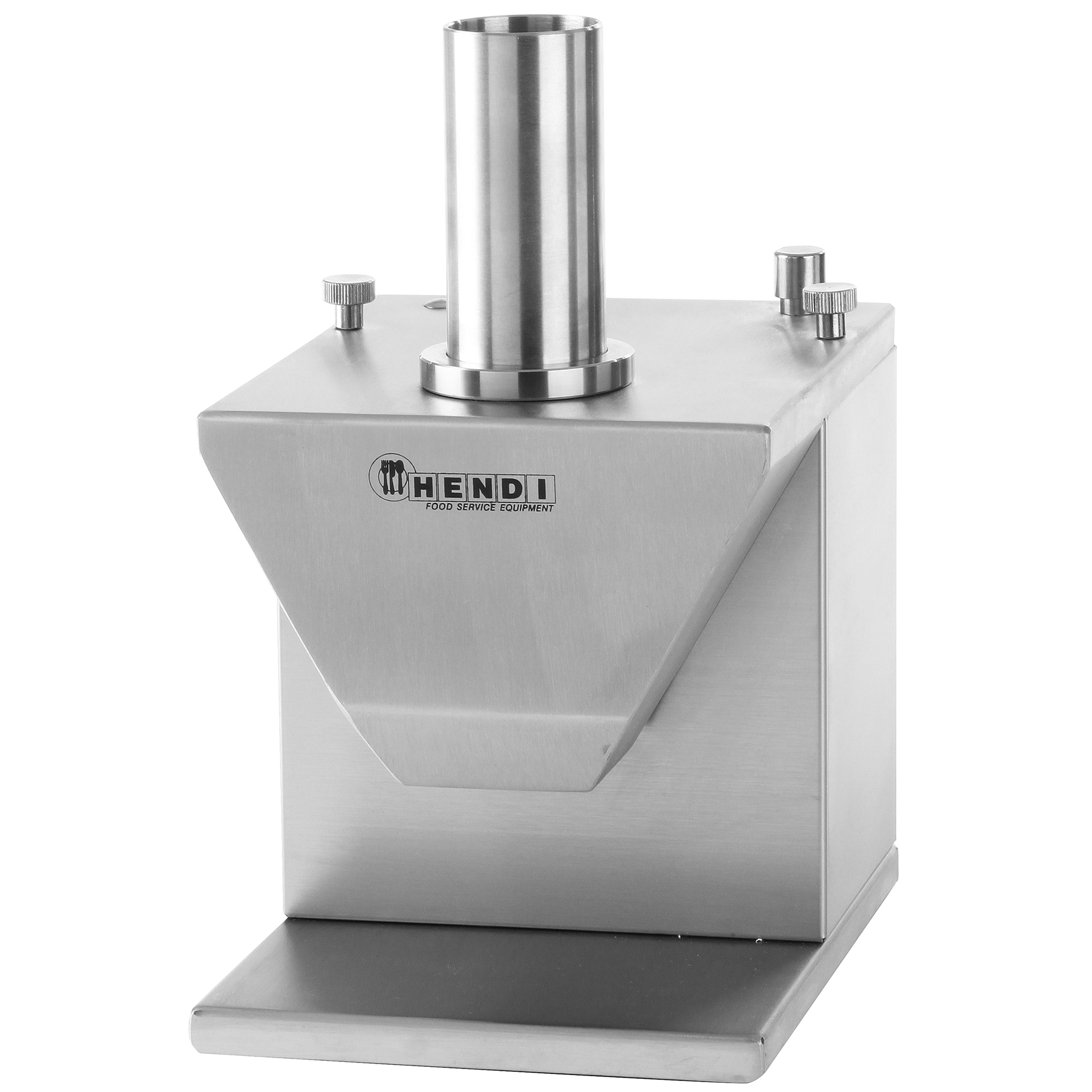 Feliator Hendi, 135 W, Lama dubla, Grosime reglabila, Canal pentru carnati, Diametru max 48mm, Argintiu