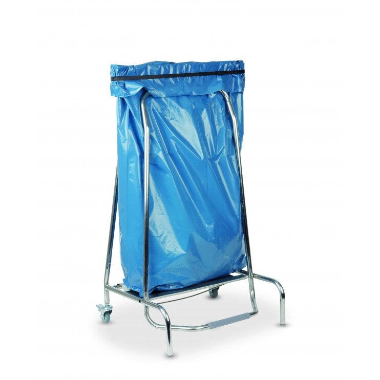 Suport pentru pungi gunoi, mecanism cu pedala, Hendi, rama inox, 420x580x(H)960 mm