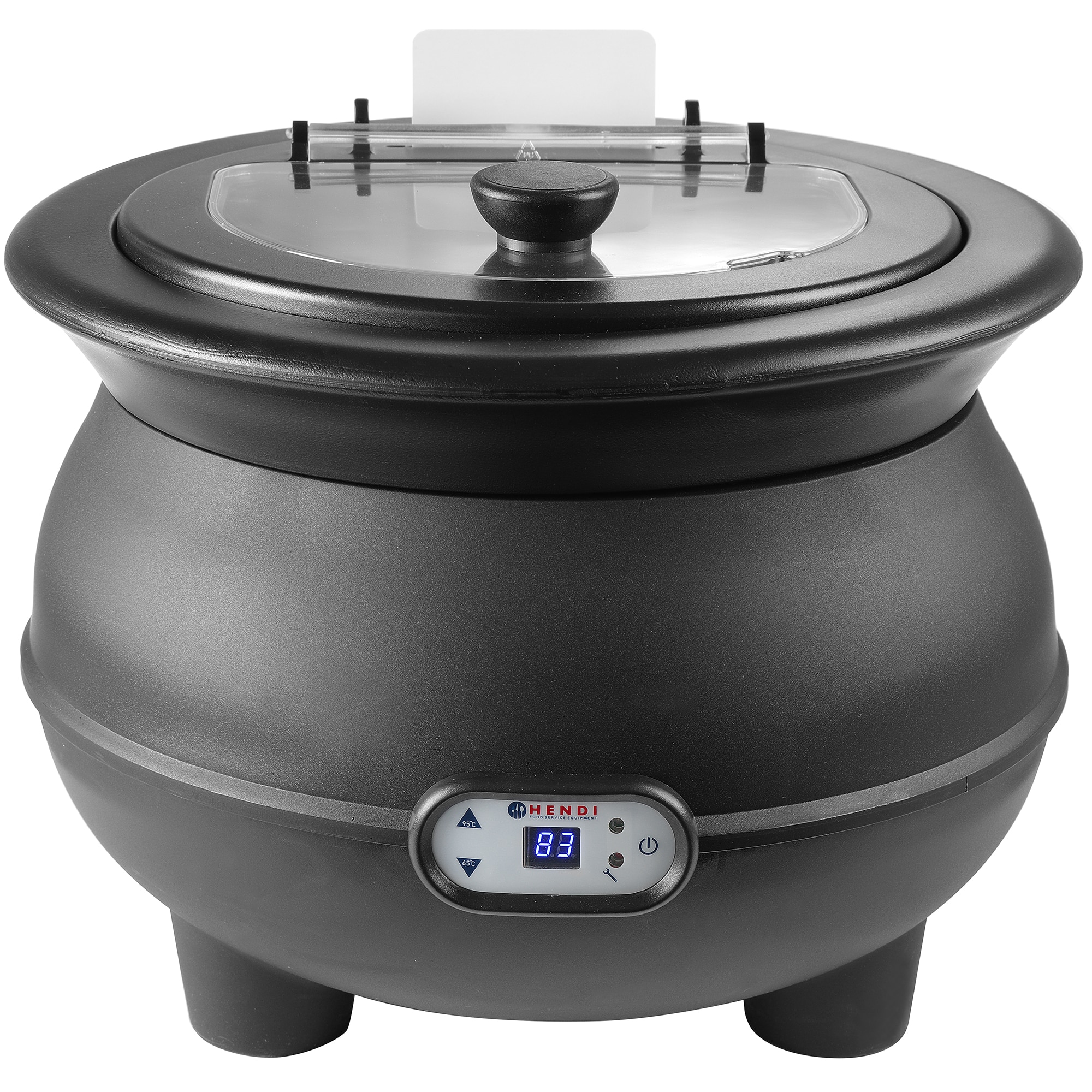 Incalzitor supa Hendi, 450 W, 8 L, Panou digital, Termostata 65-95°C, Negru