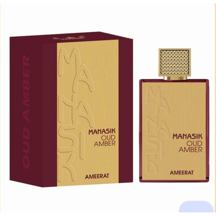 Apa de parfum Manasik Oud Amber Ameerat, 100 ml, unisex, oriental