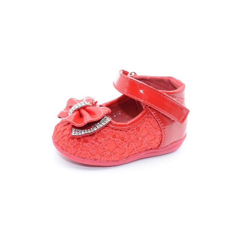 Pantofi eleganti pentru fetite MRS, Piele ecologica, Rosu