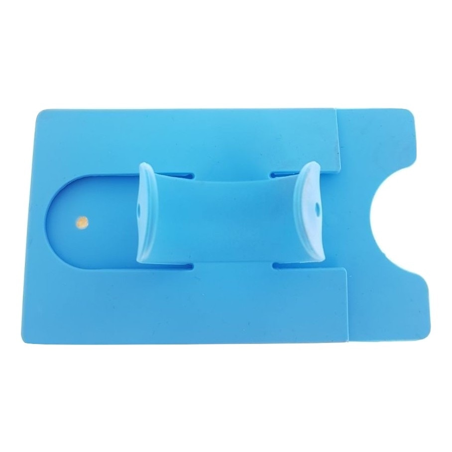 Suport silicon 2in1, pentru smartphone autoadeziv+port card - SSAPC