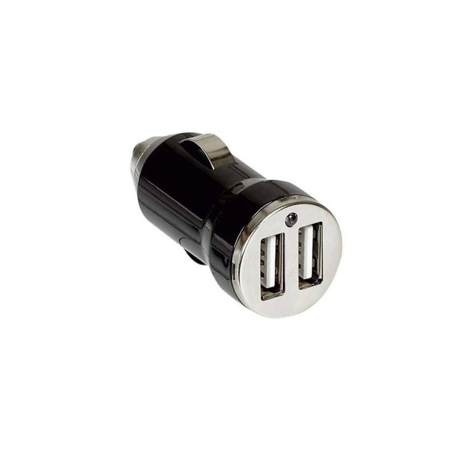 Incarcator auto dual USB, Legrand, negru, 12V-2.1A