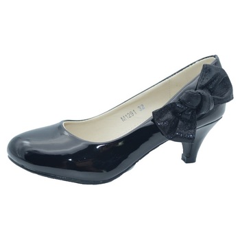 Pantofi eleganti cu toc pentru fetite MRS M1291N, Negru Pantofi eleganti cu toc pentru fetite MRS M1291N, Negru