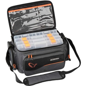 Geanta Savage Gear L + 4 Cutii Geanta Savage Gear L + 4 Cutii