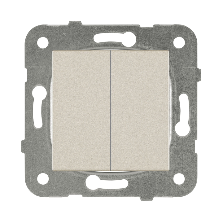 Panasonic Karre Plus dupla kapcsoló, keret nélküli, bronz