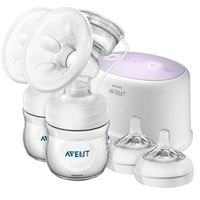 pompa de san electrica dubla philips avent ultra comfort cu biberon pentru hranire naturala scf33431 imagen 21_0_
0