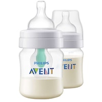 Set 2 biberone Philips-Avent SCF810/24, cu un dispozitiv anticolici AirFree™ si tetina debit lent, 125 ml