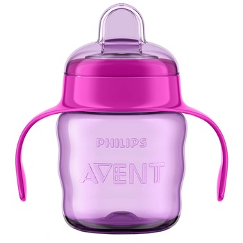 Cana Philips Avent SCF551/03 cu tetina de formare, 200ml, 6 luni +, Roz Cana Philips Avent SCF551/03 cu tetina de formare, 200ml, 6 luni +, Roz