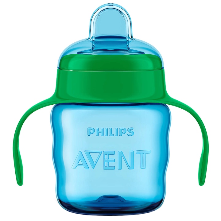 Philips-AVENT Itatópohár itatófejjel, 6 hónap +, 200ml, Kék/Zöld