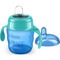 Cana Philips Avent SCF551/05 cu tetina de formare, 200ml, 6 luni +, Albastru/Verde