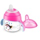Cana Philips Avent SCF751/07 cu tetina de formare, 200 ml, 6 luni +, Roz