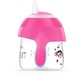 Cana Philips Avent SCF751/07 cu tetina de formare, 200 ml, 6 luni +, Roz