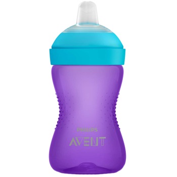 Cana Philips Avent SCF802/02, 300 ml, 9 luni +, Mov/Albastru Cana Philips Avent SCF802/02, 300 ml, 9 luni +, Mov/Albastru