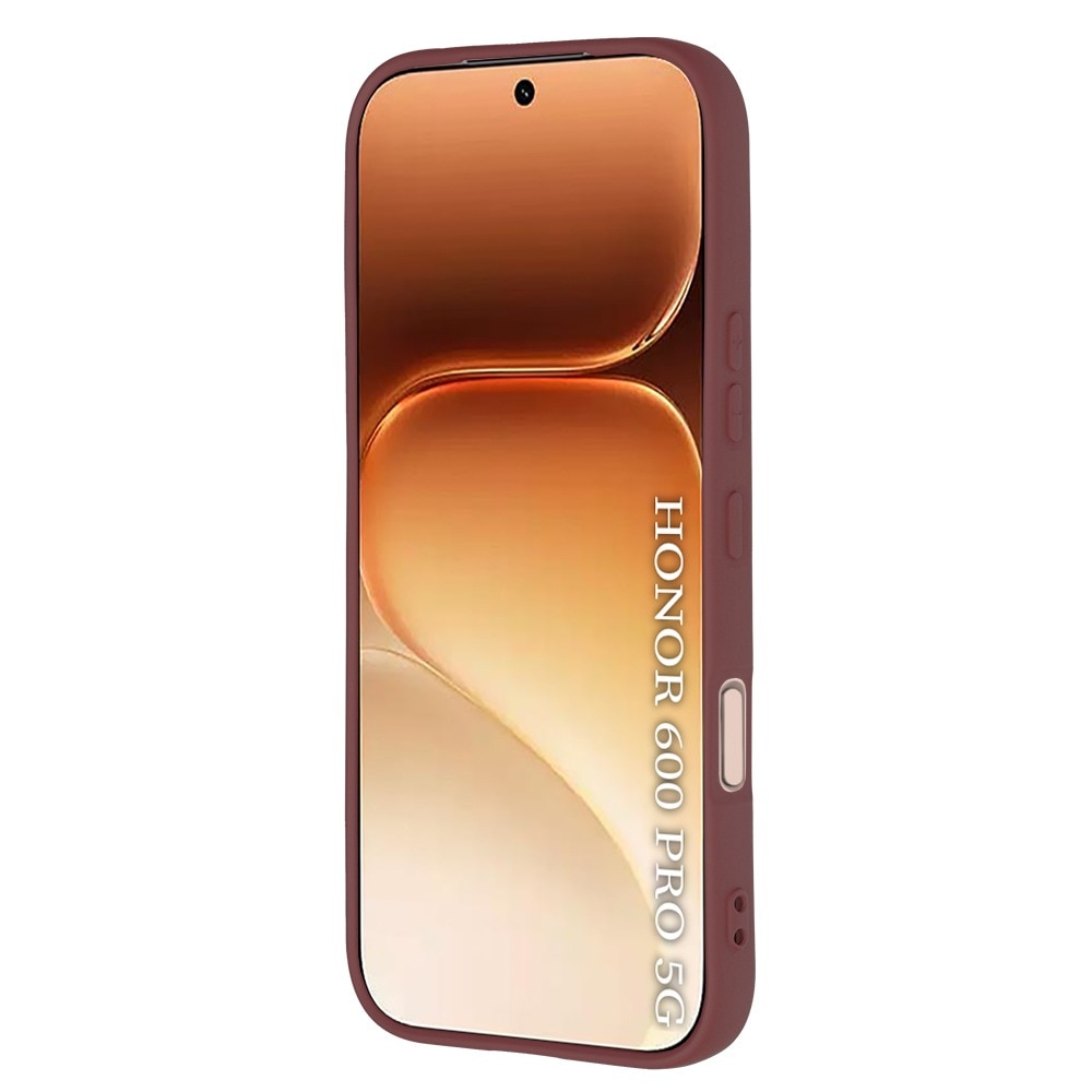 Husa pentru Honor 600 Pro Daden® Silicon SoftFlex, Ultra Slim, Protectie sporita, Interior de microfibra, Visiniu