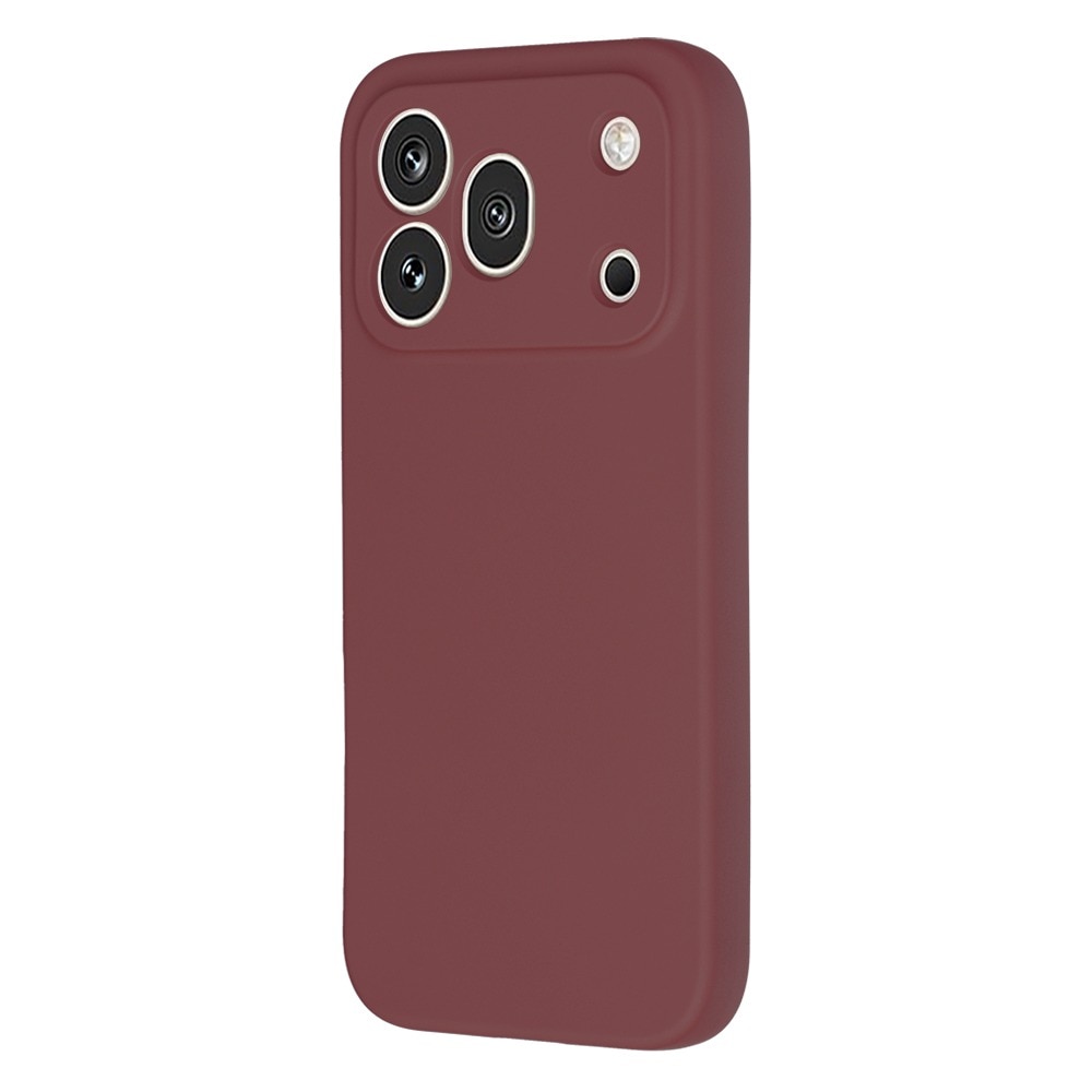 Husa pentru Honor 600 Pro Daden® Silicon SoftFlex, Ultra Slim, Protectie sporita, Interior de microfibra, Visiniu