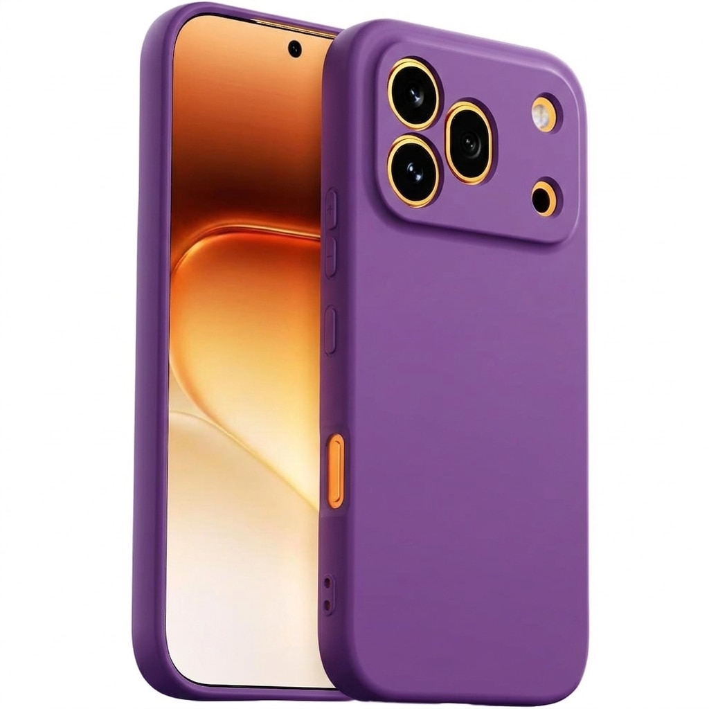 Husa pentru Honor 600 Pro Daden® Silicon SoftFlex, Ultra Slim, Protectie sporita, Interior de microfibra, Mov inchis