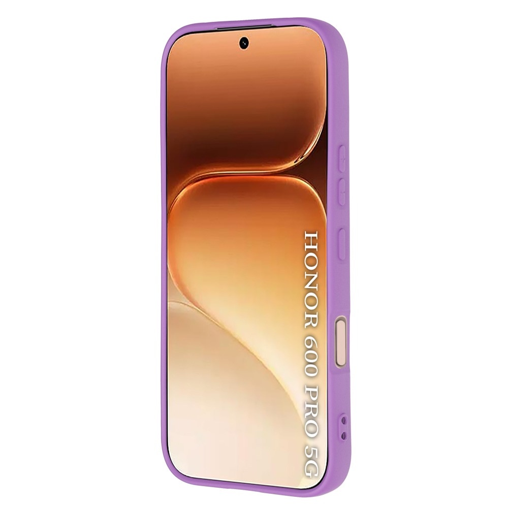 Husa pentru Honor 600 Pro Daden® Silicon SoftFlex, Ultra Slim, Protectie sporita, Interior de microfibra, Mov inchis