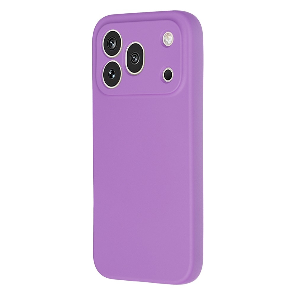 Husa pentru Honor 600 Pro Daden® Silicon SoftFlex, Ultra Slim, Protectie sporita, Interior de microfibra, Mov inchis