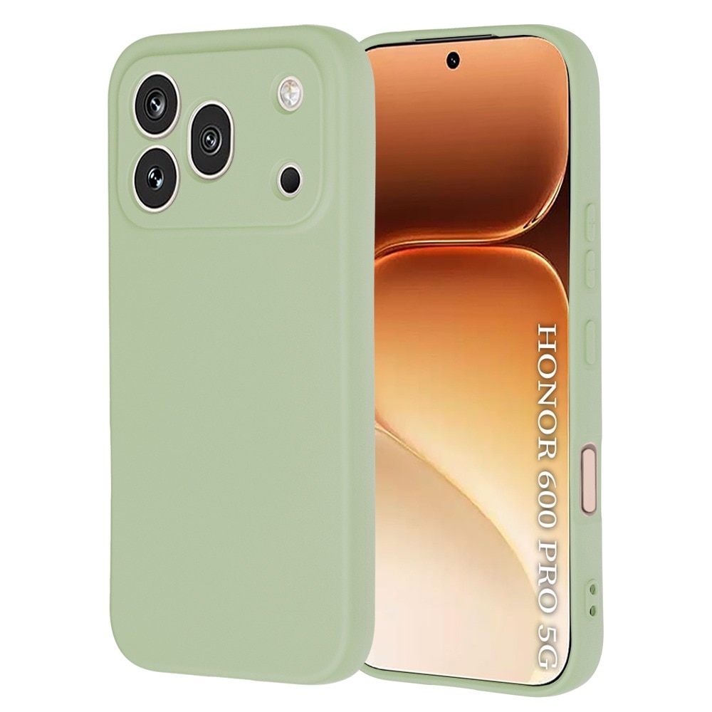 Husa pentru Honor 600 Pro Daden® Silicon SoftFlex, Ultra Slim, Protectie sporita, Interior de microfibra, Verde menta