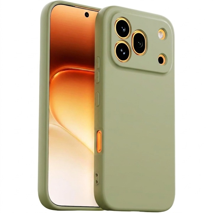 Husa pentru Honor 600 Pro Daden® Silicon SoftFlex, Ultra Slim, Protectie sporita, Interior de microfibra, Verde matcha