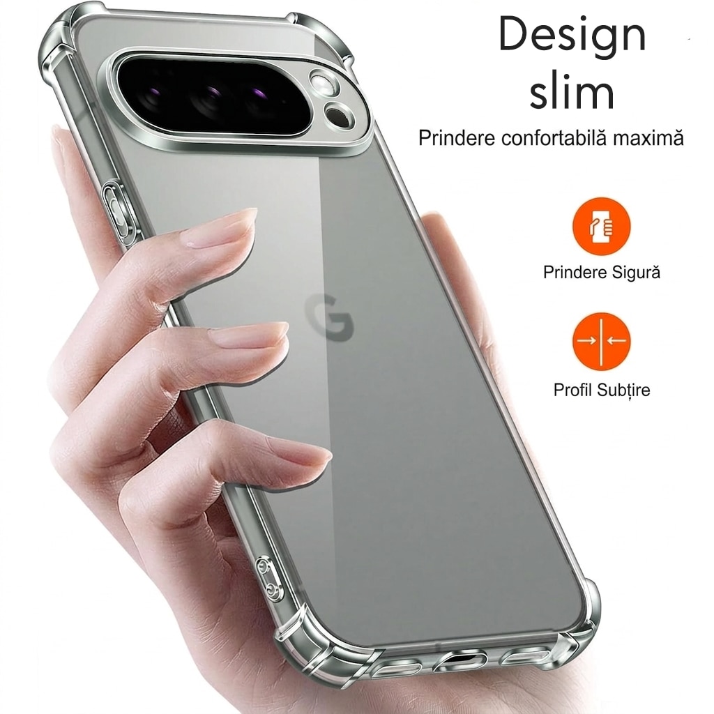 Husa pentru Google Pixel 11 Pro DaDen Antishock, Ultra Protection, Protectie colturi, Anti soc, Rezistenta la impact, Transparenta