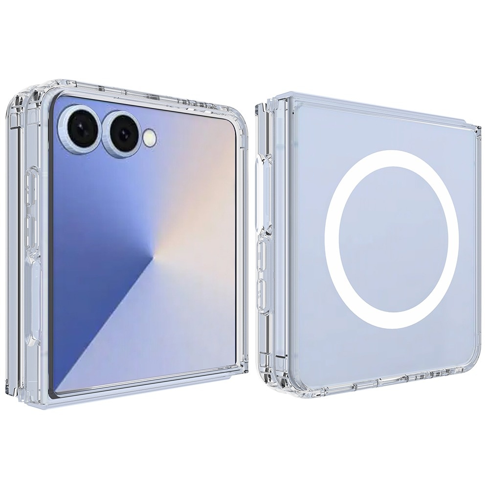 Husa pentru Samsung Galaxy Z Flip 8 DaDen MagSafe Pro, Incarcare wireless, Protectie superioara, Transparenta
